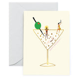 'Happy Birthday' Martini Greeting Card