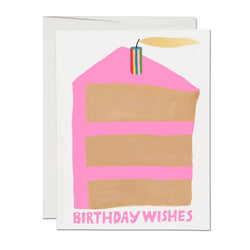 'Birthday Wishes' Piece of Cake Card