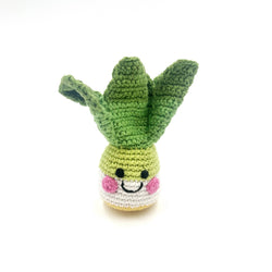 Hand-stitched Bok Choy Rattle