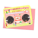 'Happy Birthday!' BoomBox Shaped Card