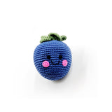 Hand-stitched Plush Blueberry Rattle