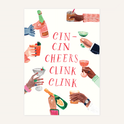 'Cin Cin' - Congratulations - Greeting Card