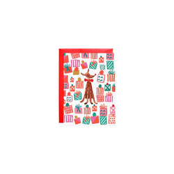 Dasher Reindeer Holiday Gifts - Petite Card