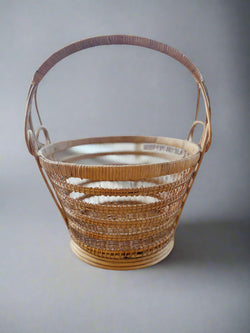 Vintage Handmade Wicker Basket