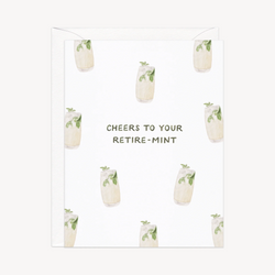 'Cheers To Your Retire-Mint' Card