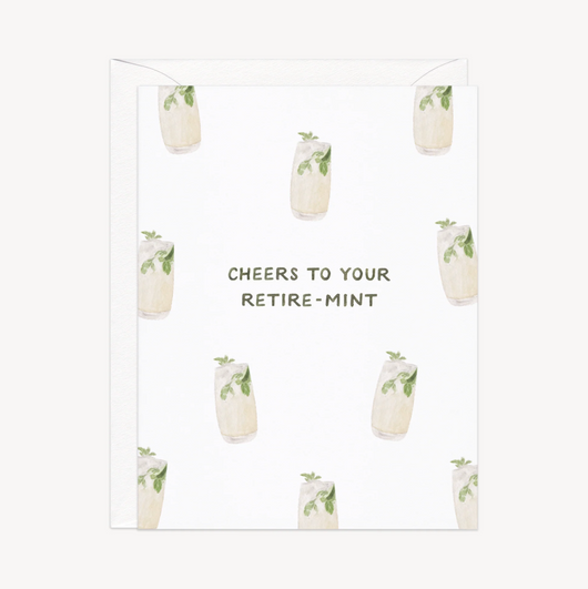 'Cheers To Your Retire-Mint' Congrats Card