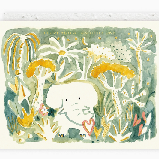 'I Love You A Ton Little One' Plantable Seed Card