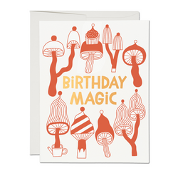 'Birthday Magic' Mushroom Card