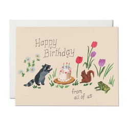 'Happy Birthday from all of us' Critters Card