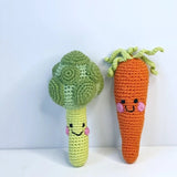 Hand-stitched Broccoli Rattle