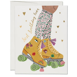 'Best Birthday Ever' Roller Skate Card