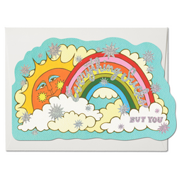 'Everything Sucks (but you)' Rainbow Card