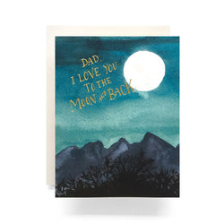 'Moon & Back' Dad Card